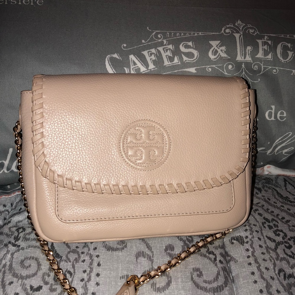 Tory Burch Marion Mini Crossbody Bag Cream